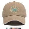pc Rhinestone Crab Shaped Printed Baseball Cap Sparkling Rhinestone Decor Individual Trendy Sun Hat Fashionable EyeCatching