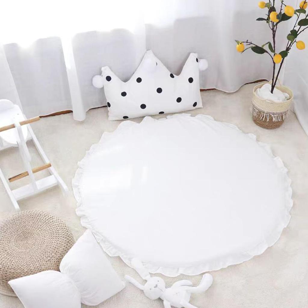 Soft, Round Play Mat, Rug, Play Area, Play Area for Baby Crawling, Play Mat, Circle Mat, Thick, Kids' Play Mat, Suitable for All Seasons, with