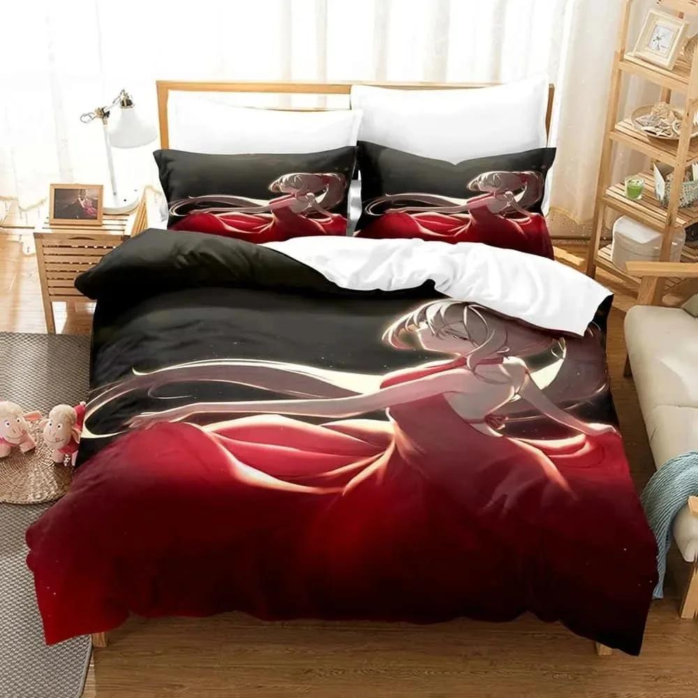 Anime Azur Lane Bedding Set Single Twin Full Queen King Size Bed Set Adult Kid Bedroom Duvet Cover Sets