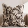 Yarn-Dyed Floral Throw Pillowcase Chenille Fabric Accent Couch Pillow  Sofa Cushion Cover