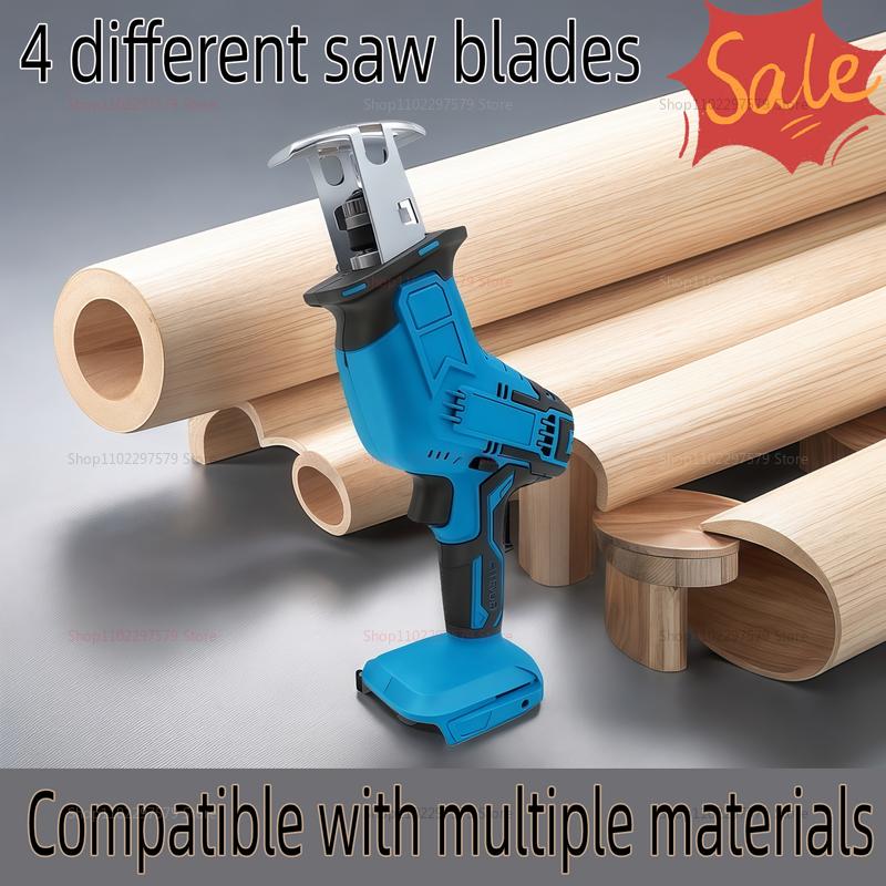 Cordless Reciprocating Saw 18V 21V No Battery Adjustable Speed Chainsaw for Wood Pipe Cutting Powerful Versatile Power Tool