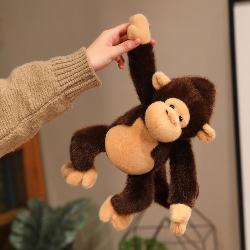 Kawaii Monkey Plush Soft Comfort Stuffed Dolls Decor Pillow Cartoon Animals Golden Monkey Kids Birthday Christmas Gifts