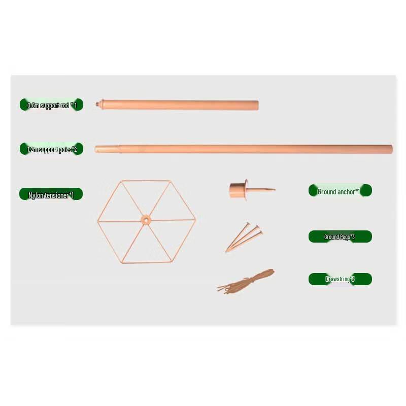 Jinyie Camouflage Net Support System with Ground Stakes