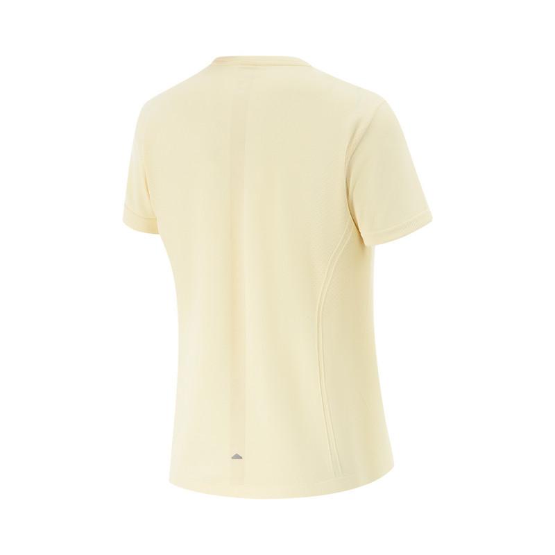 Li-Ning Running Series Quick-Dry Cool Breathable Sports T-Shirt Women tops Pudding-Yellow ATSV496-7