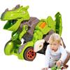 Pull Back Car Toy|Dinosaur Shape Transforming Vehicle Playsets|Friction Driving Dinosaur Carrier Ve