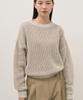 Leopeusaideuhwaiteulabel Paper Net Crewneck Knit Silver Birch
