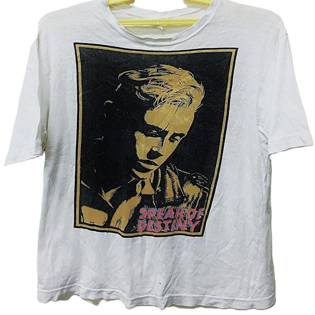 Vintage 80s 1988 SPEAR OF DESTINY Post Punk Rock Gothic Tour Concert T Shirt Size L