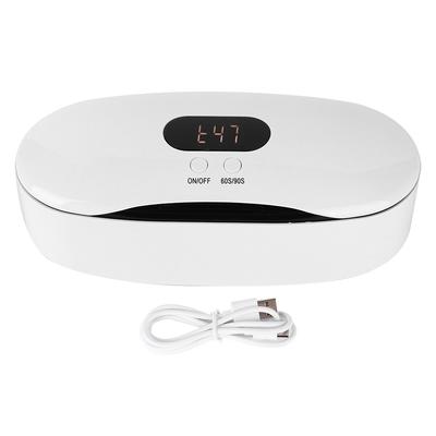60s 90S UV Cleaning Box Portable Built In Battery LED UV Box for Toothbrush Shaver Nail Art Tools