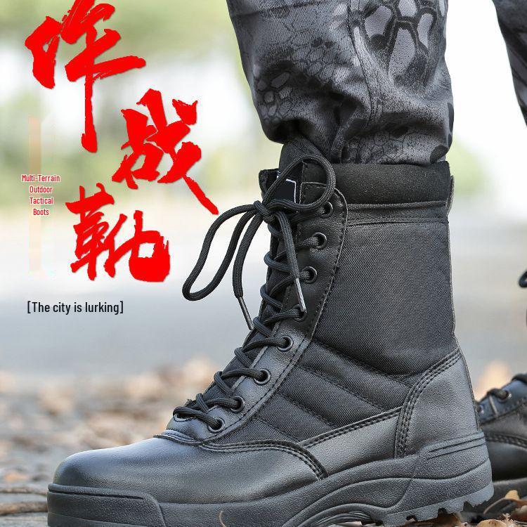 Spring & Autumn High-Top Combat Boots for Men & Women - Outdoor, Desert, Tactical, Military, Summer Camp Couples