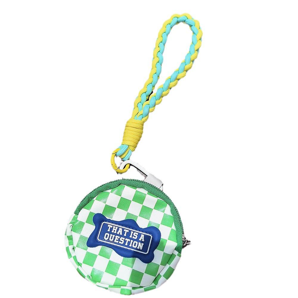 Set portmoneu monede din 2 piese: Breloc și Șnur pentru Telefon Mobil cu Pandantiv Rucsac de Fotbal, Accesoriu Anti-Pierdere