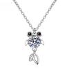 Gold Inlaid  Moissanite Fish Necklace Pt950 Platinum Koi News Niche Diamond Pendant Wedding Gift Fine Jewelry