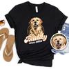 Custom Pet Photo T-Shirt and Kids Shirt: Vintage Style Dog Mom Gift