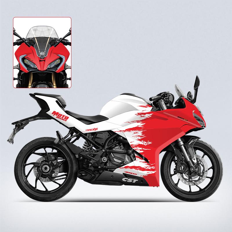 Pattern Printing Stickers Kits for Motorcycle Protection and Decoration, Used for CFMOTO 250SR 300SR 2022 2023, Various Styles