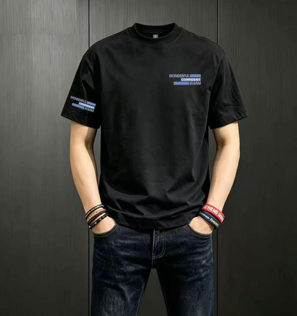 2026 Men's Slim Fit Round Neck Sports T-shirt - Versatile, High Quality, Short Sleeve, Elastic, Trendy Summer Fashion