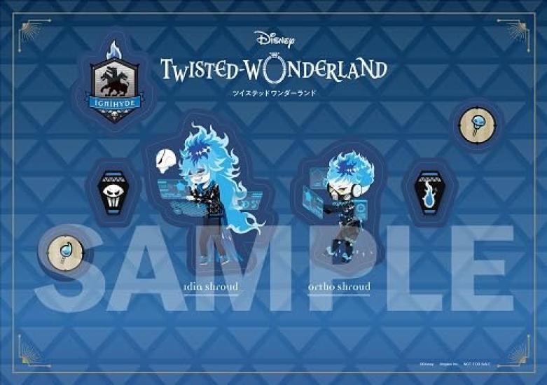 Bonus Disney Original Soundtrack Hologram A5 Sticker Sheet [External Included] Twisted-Wonderland (Standard Edition) (Includes (Ignihyde Dorm))