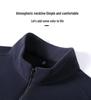 Herren Hoodie mit halbem Reißverschluss und Stehkragen, leichter Luxus, verdickt - Warm, hautfreundlich, gebürstete Basisschicht für Herbst/Winter.