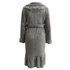 Women's Hooded Fleece Dressing Gown Women's Bathrobe Lightweight House Coat Long Bathrobe Plush