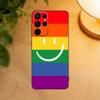 Gay Lesbian LGBT Rainbow Flag Phone Case For Samsung S25,S24,S21,S22,S23,S30,Ultra,S20,Plus,Fe,Lite Black Shell