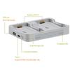 Double Battery Charger Battery Charging Dock For FLIP Battery With Space Saving Design And Intelligent Chip Monitoring