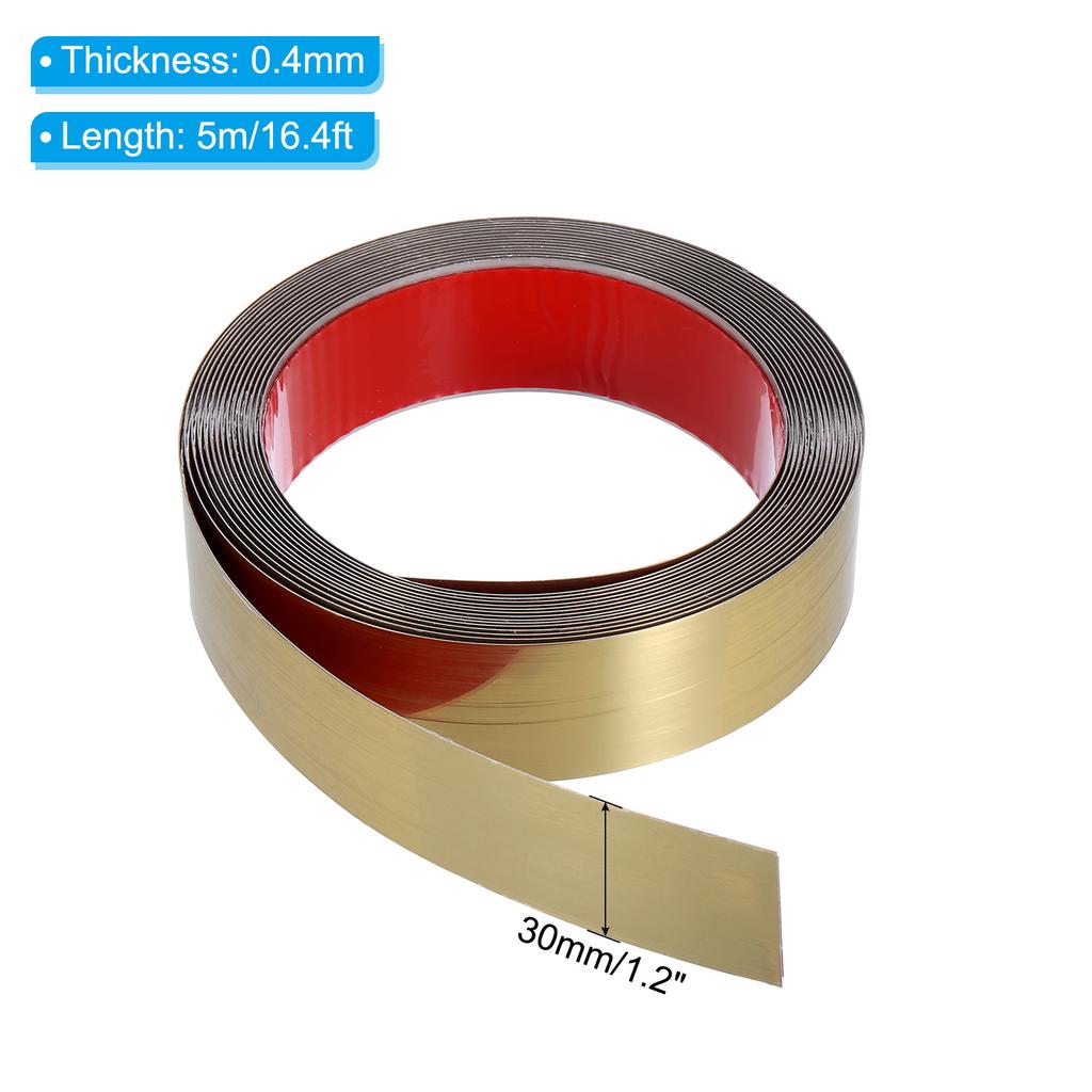 Stainless Steel Wall Sticker Self-adhesive Flat Decorative Lines Strip Background Wall Study Ceiling Edging for Wall Corner