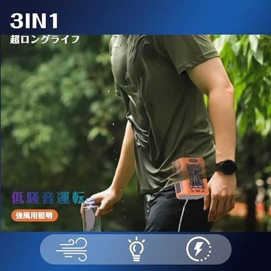 Belt fan sitting powerful portable neck-hanging desktop 5-speed wind adjustment quiet design 8000mAh large capacity heatstroke prevention outdoor work