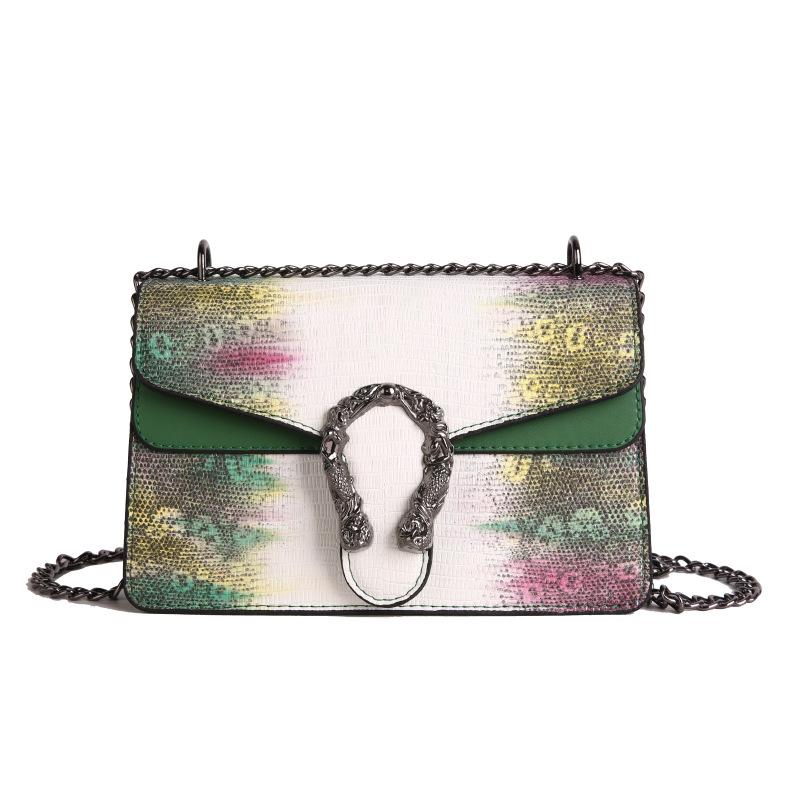 New High-end Fashion Contrasting Bag Single Shoulder Messenger Women's Bag