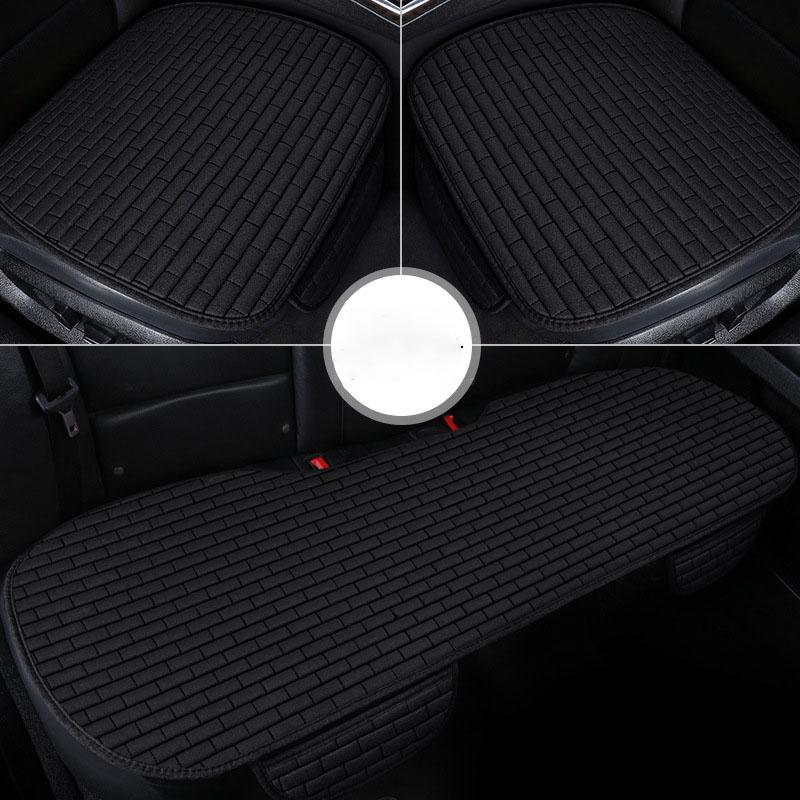 Universal Anti-slip Car Seat Cover Auto Seat Front Seat Protector Cushion Linen Fabric Car Interior Accessories Cool Cushion