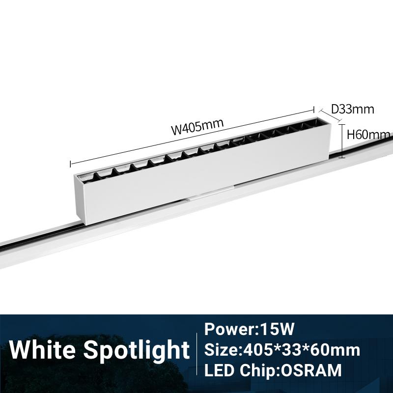 Modern LED Track Light 110/220V Adjustable 10/20W COB Ceiling Grille Spot Lamp Aisle Store Shop Linear Fill Rail Lighting System