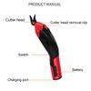 1500mAh Cordless Electric Scissors Multipurpose Fabric Leather Cloth Cutting Chargeable Fabric Sewing Handheld Scissors 110V-220V