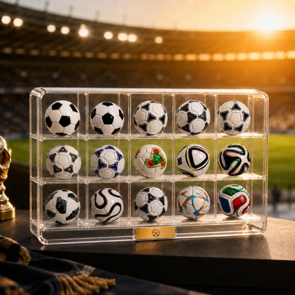 KNK Mini Football Design Evolution Collection Set 1970-2026 Historical Tournament Inspired Soccer Ball Mini Soccer Fans, Sports Enthusiasts
