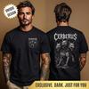 Cerberus T-Shirt Three-Headed Hellhound Shirt Greek Mythology Gothic Tee Heavy Metal Gift Metalhead Apparel Hades Guardian Shirt Unisex