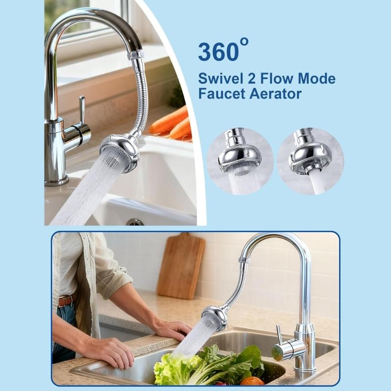 High Pressure Faucet Sprays Head Shower Head Sink Aerator 360° Swivels Faucet Aerator Water Saving Tap Nozzle Enduring