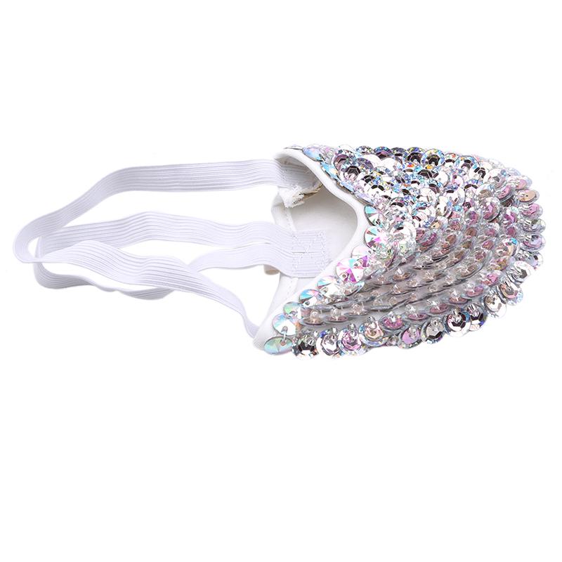 Buy Vertical Sequins Half Shoes Belly Ballet Dance Footwears Foot Pads