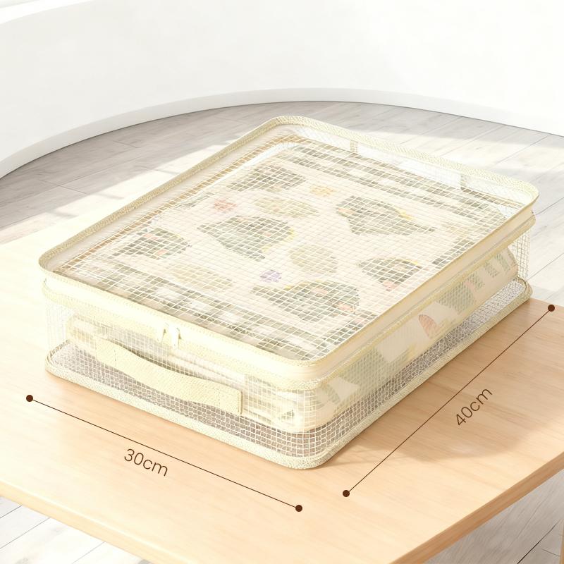 

Transparent Closet Organizer Storage Bags Four Piece Set Sheet Organizer Bag Bedroom Wardrobe Under Bed Drawer Storage Box 40x30x12cm