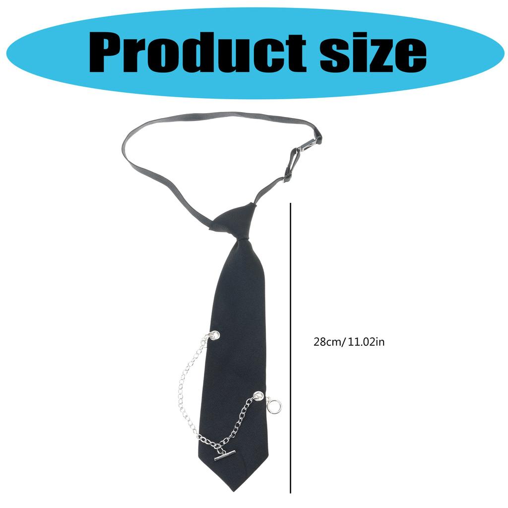 Kids Adjustable Neck Chain Tie With 3D Heart Design And Accent Stylish Accessory For Prom Casual Event
