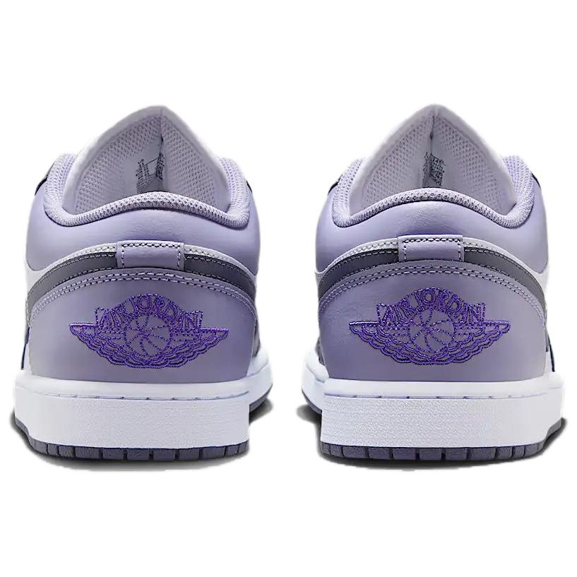 New Jordan Air Jordan 1 Anti Slip Wear Resistant Low Top Vintage Basketball Shoes Men's Purple White 553558-145