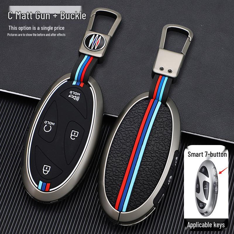 

2024 Hyundai Sonata 11th Gen & Ioniq 6 Key Case with Alloy Keychain Set