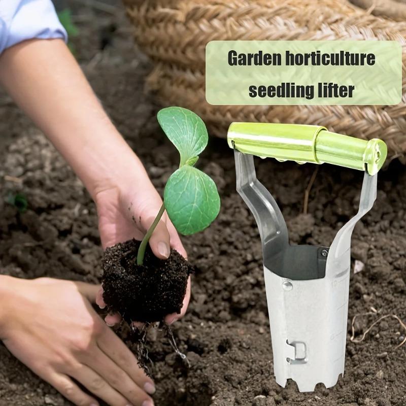 3PCS Upgrade Your Gardening Game With Stainless Steel Seedling Planter Tool Set, Make Planting Easier And More Efficient!