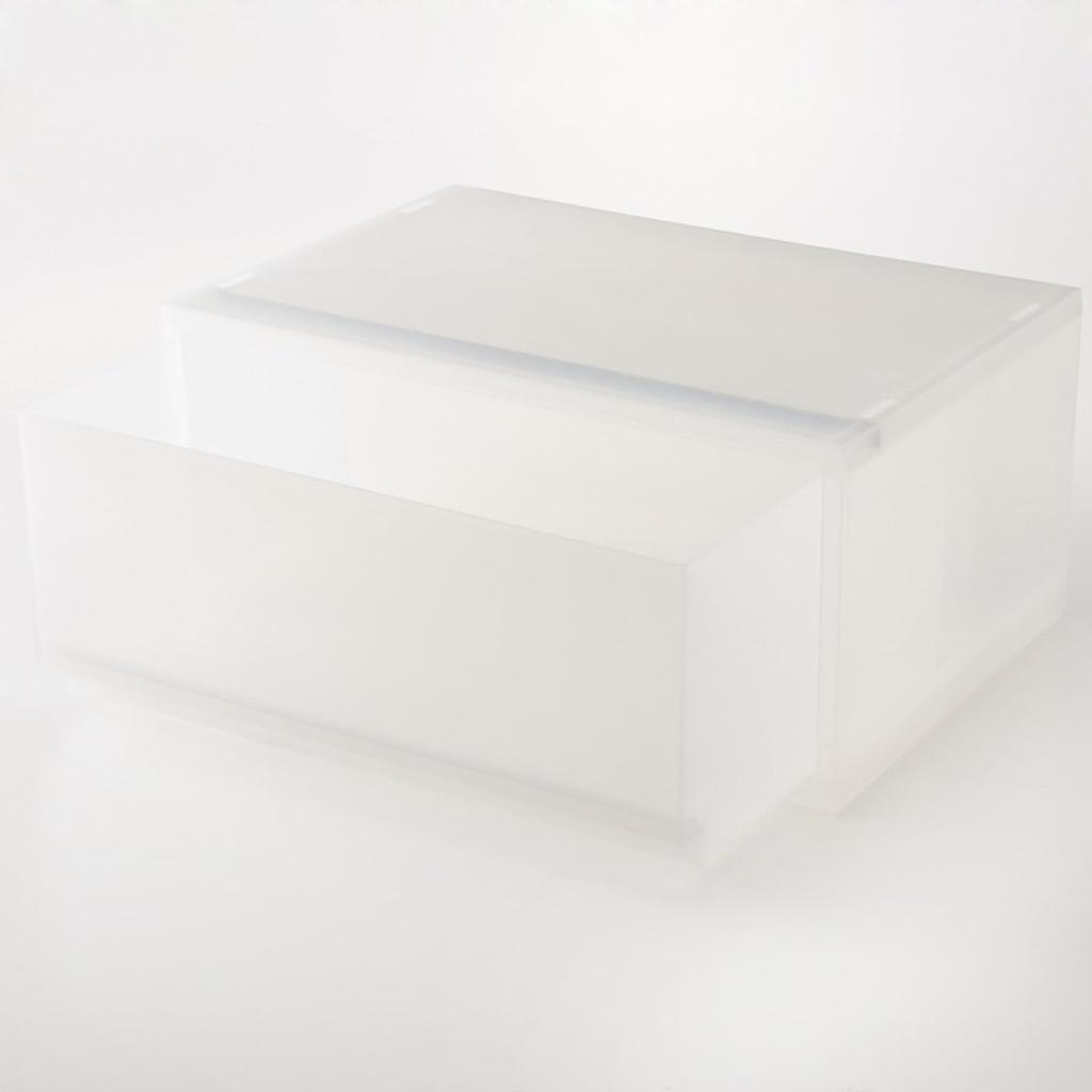 MUJI Polypropylene Small Item Storage 83831868 Case, Wide, Large,