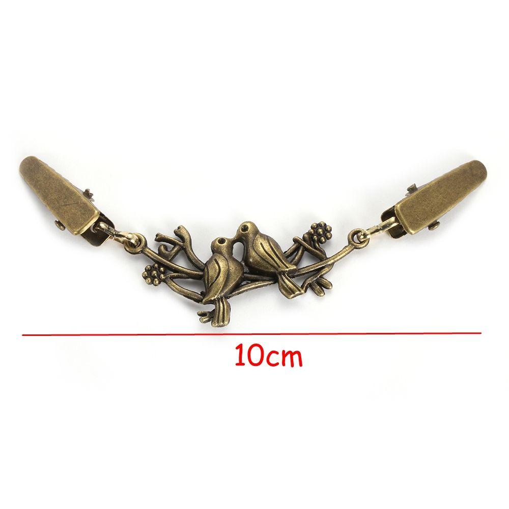 Fashion Retro New Cardigan Clip Sweater Blouse Pin Duck Clip Clasps Shawl Brooch