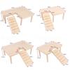 DIY Stairs Toy Jumping Board Hamster Pet Climbing Toy New Wooden Ladder Platform  for Small Pets