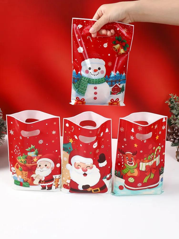 New year gift bag with handles, 16.5 * 25 cm