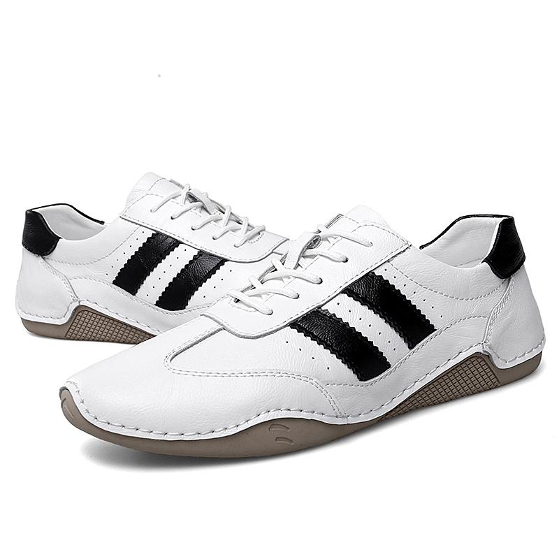 Echtes Leder Octopus Bean Schuhe für Herren Mode Flats Schuhe Walking Sport Loafer Atmungsaktiv Outdoor Herren Fahrschuhe