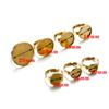 10pcs 10/12/14/16/18/20/25mm No Fade Stainless Steel Adjustable Ring Settings Blank/Base For 10-25mm Glass Gemstone Cabochons