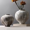 Modern Minimalist Retro Wabi-Sabi Zen Pottery Vase - Large Ceramic Decor for Home or Hotel