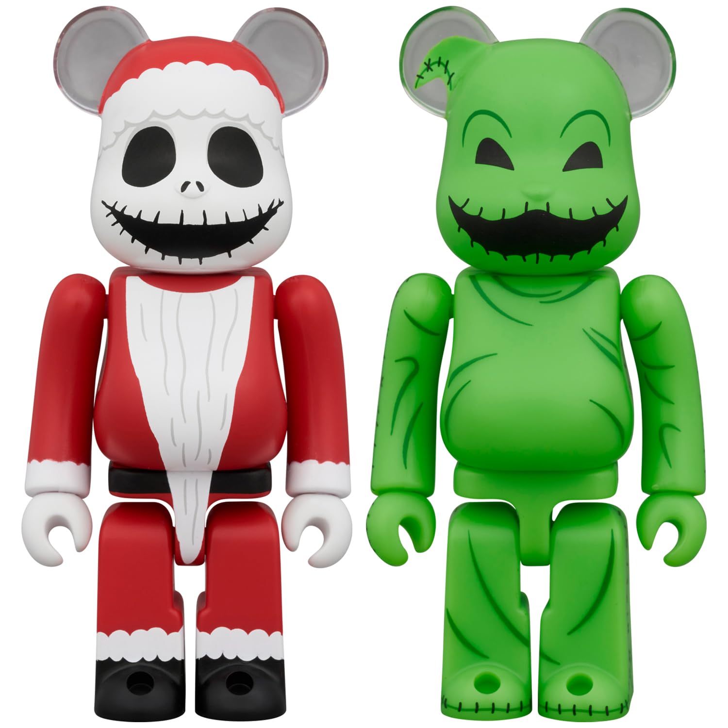 

Medicom Toy BE@RBRICK SANTA JACK & OOGIE BOOGIE 2-Piece Set, Approximately 70mm Tall, Non-Scale, Painted, Complete Figures