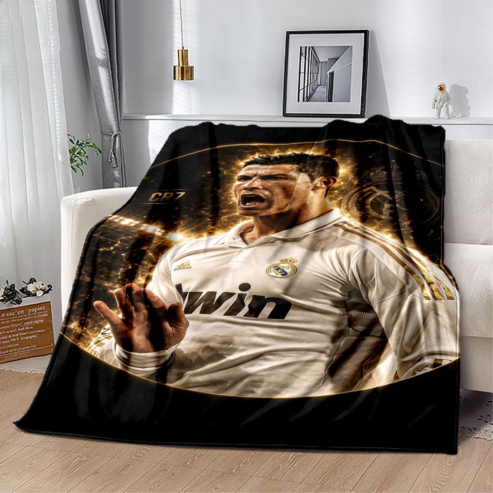 Ronaldo's Soccer Legacy Blanket Soft & Cozy Suitable for Sofa Bed Bedding Four Seasons Universal Warmthful Decor