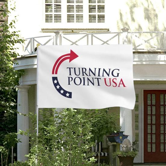 Turning Point USA Flag 3x5Ft Double Sided Wall Hanging Flag Outdoor Polyester Banner with Brass Grommets for Yard Garden Decoration