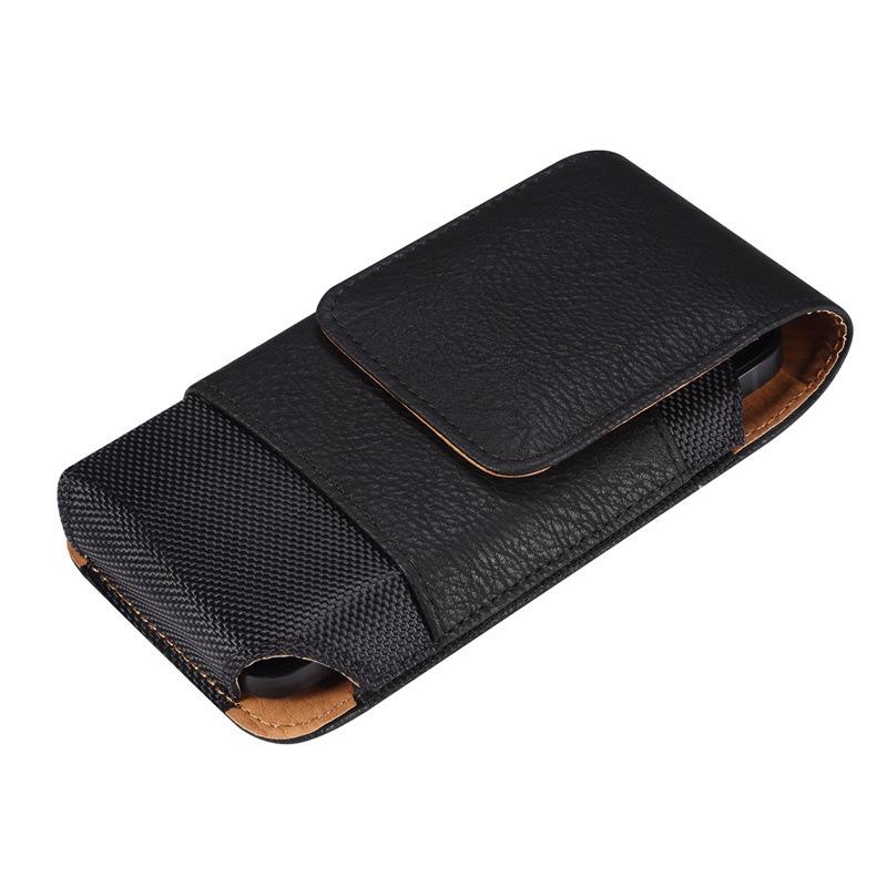 Bolsa de Cintura Masculina de Couro Universal Case com Clipe de Cinto para Celular Para IPhone 15 14 13 12 Pro Max Samsung Galaxy S22 S23 Xiaomi Huawei