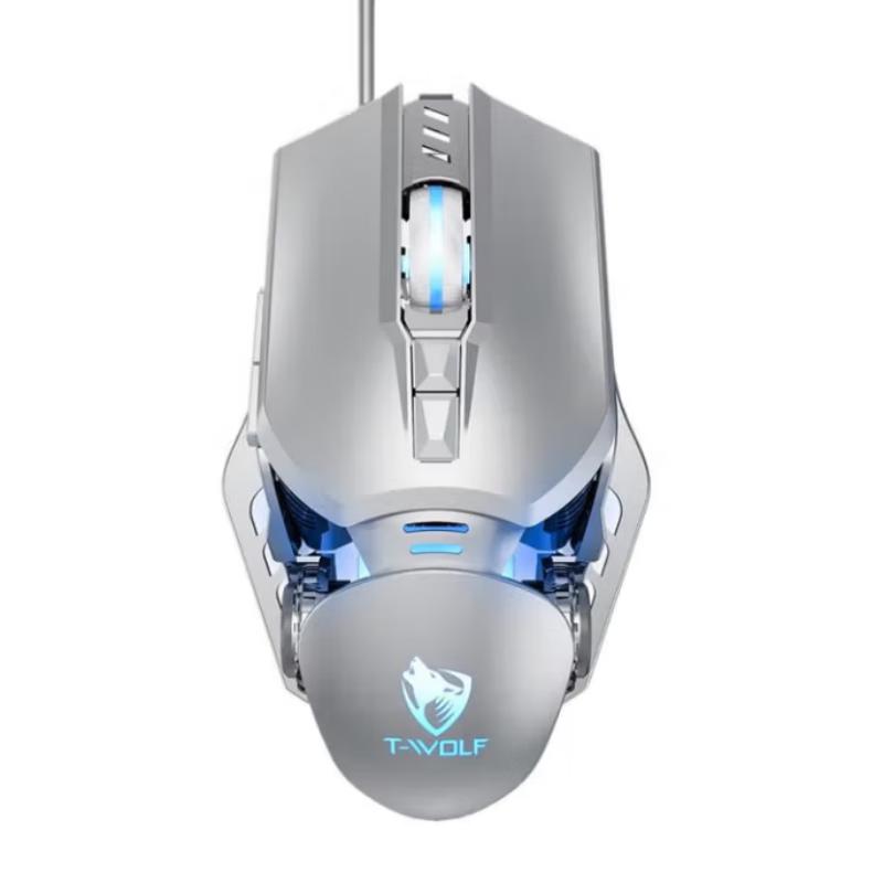 TWOLF G530 Wired RGB Mechanical Gaming Mouse